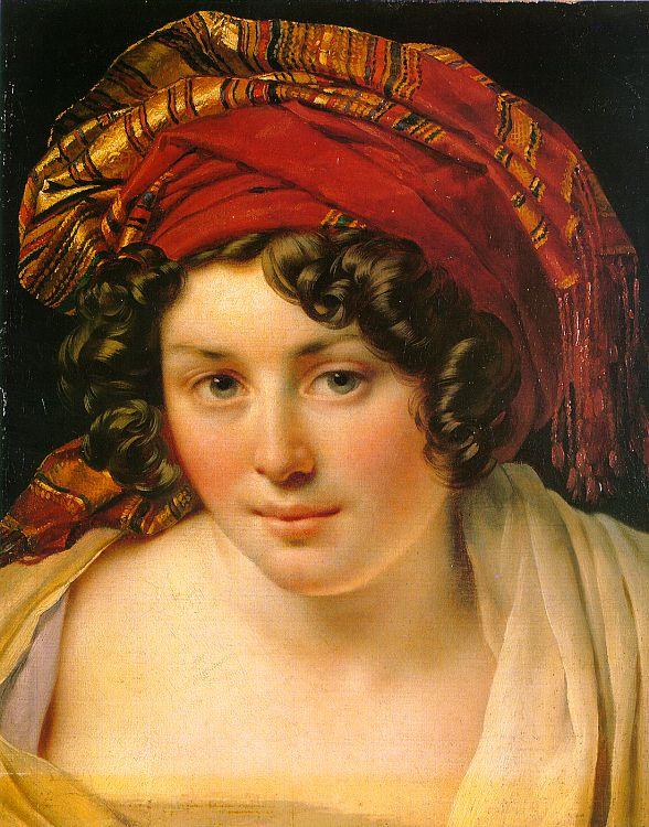 Anne-Louis Girodet-Trioson A Woman in a Turban Sweden oil painting art